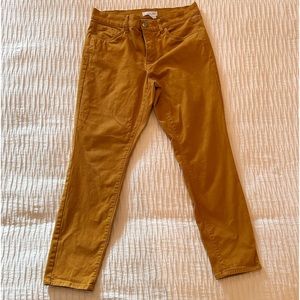 Loft mustard/yellow jeans. Skinny style with slight stretch.